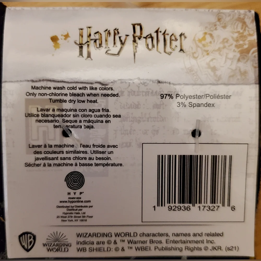 Harry Potter Platform 9 3/4 And Golden Snitch‎ Crew Socks 2 Pairs New